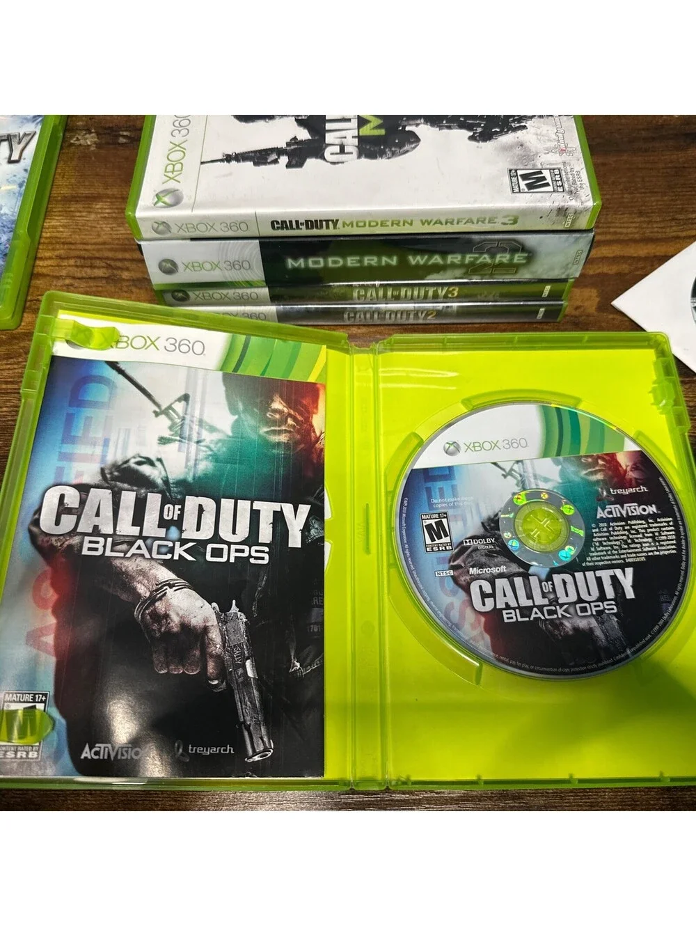 Xbox 360 Call of Duty Game Lot Bundle COD 2 3 4 MW2 MW3 Black Ops World at War